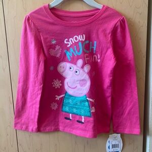 NWT Peppa Pig long sleeve t-shirt size 4T